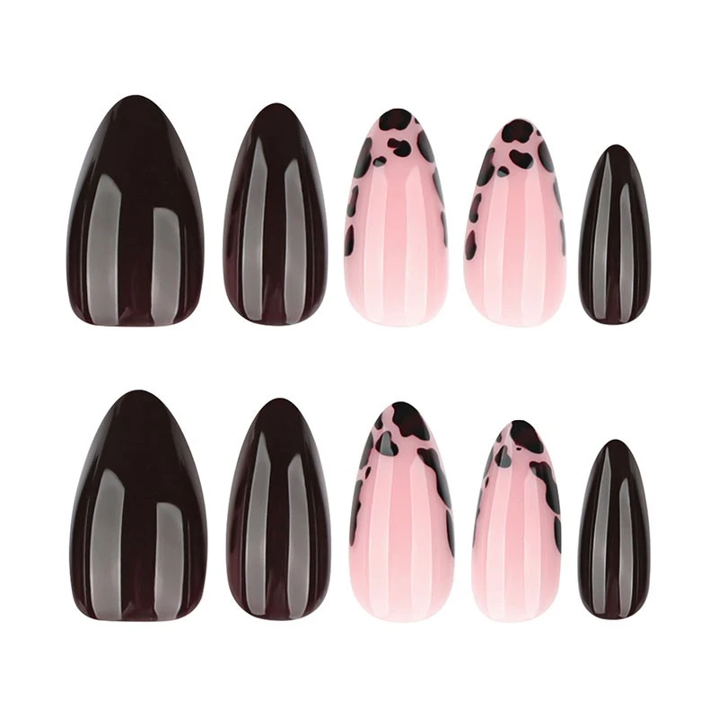 Black Leopard French Press On Nails price